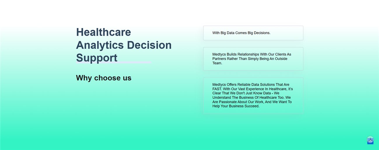 Medtycs website — why choose us