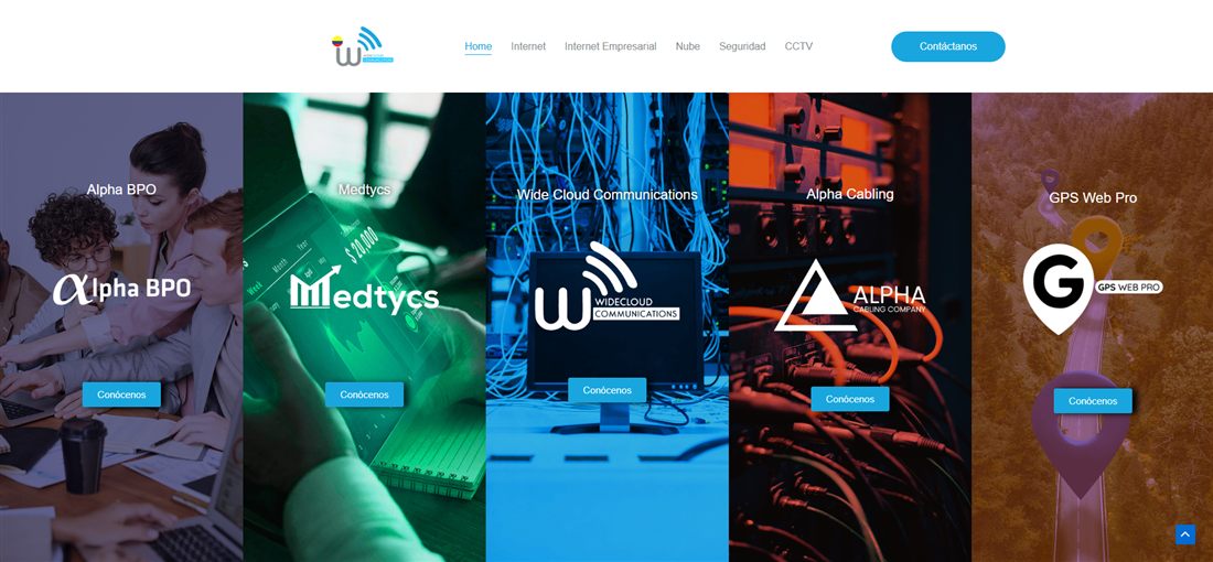 WideCloud Colombia — website about