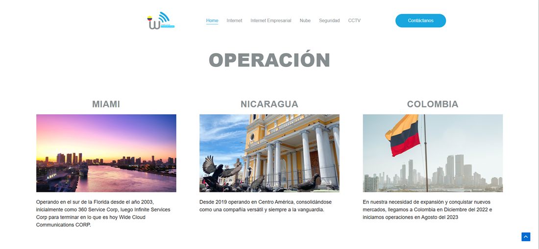 WideCloud Colombia — website services